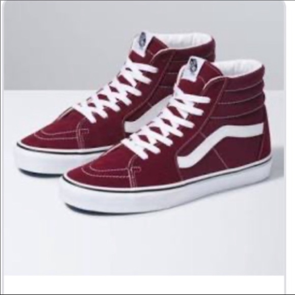 vans sk8 hi wine